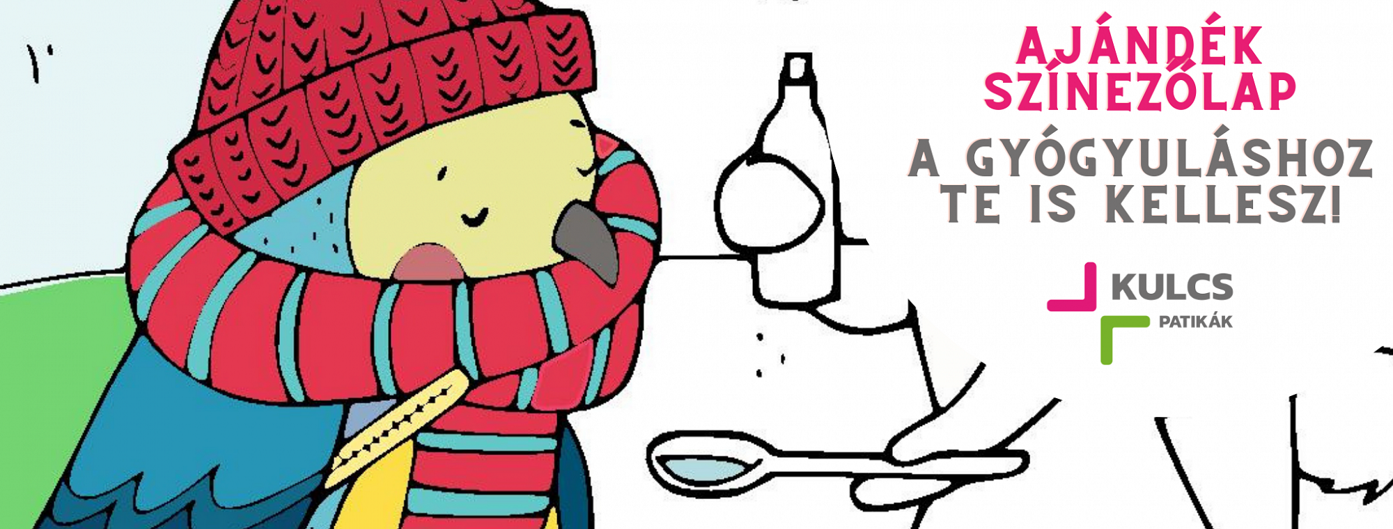 A gyógyuláshoz te is kellesz! - színezőlap ajándékba