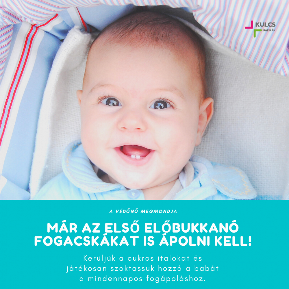 Az első fogak mindennapos ápolása kiemelten fontos