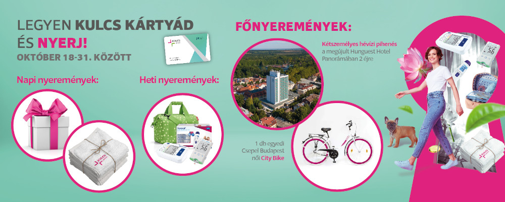 Kulcs Kártya Napok - az év nyereményjátéka október 18-31. között!