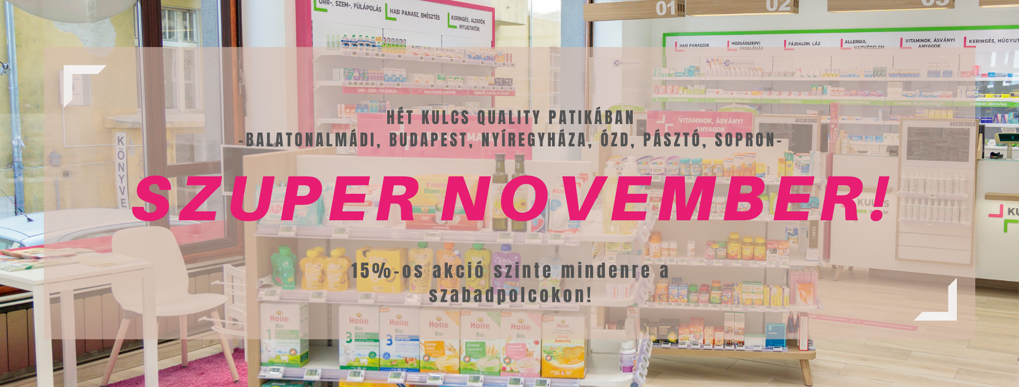 SZUPER NOVEMBER 7 Quality Patikában!