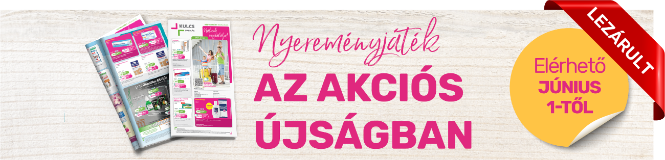 Nyereményjáték az akciós újságban - június