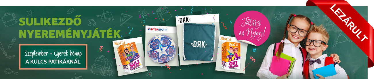Sulikezdő Nyereményjáték a Kulcspatikákban - 2023 szeptember