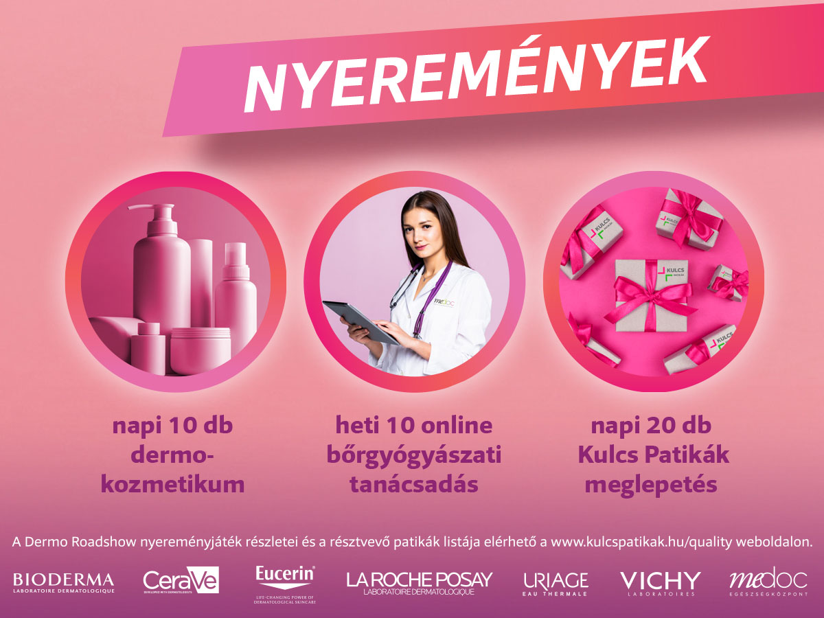 Novemberben vár a Dermo Roadshow - Védd meg a (száraz) bőrödet és pörgesd meg a szerencsekereket!