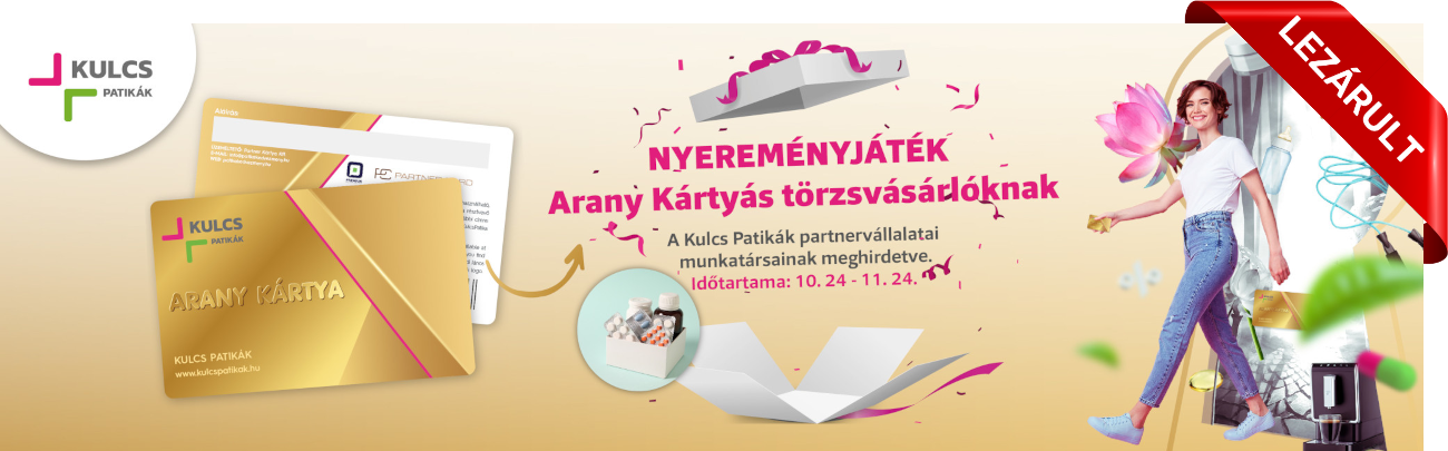 Nyereményjáték Arany Kártyás törzsvásárlóknak