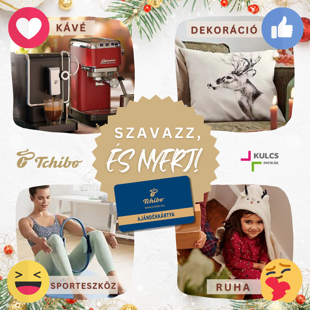 Játssz, és nyerj Tchibo ajándékkártyát a Kulcs Patikákkal!