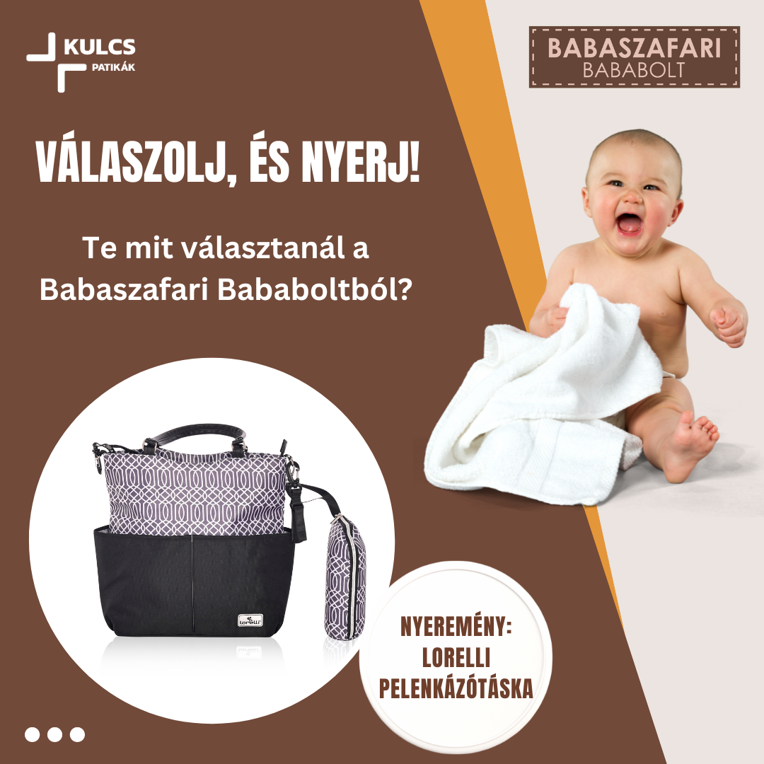 Nyerj a Babaszafari és a Kulcs Patikák játékán! Nyerj a Babaszafari és a Kulcs Patikák játékán!