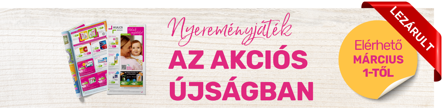 Nyereményjáték az akciós újságban - március